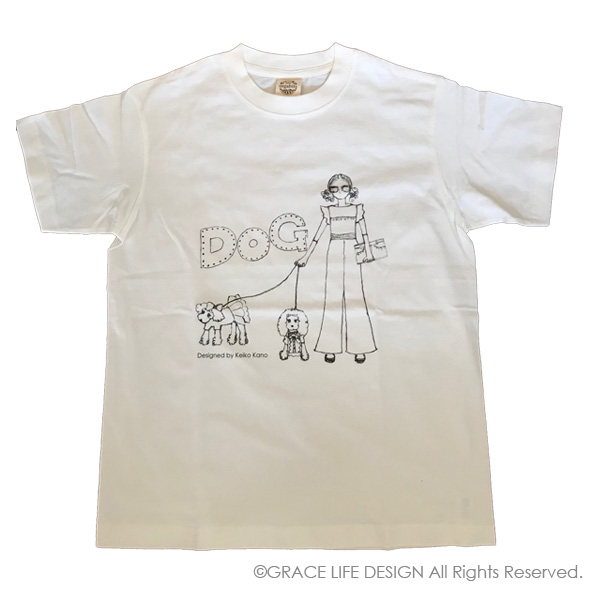 犬おしゃれイラストtシャツ バッグ本日販売開始致します アート家具 グレースライフデザイン 鹿野敬子